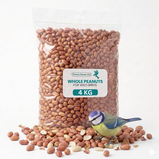 4KG BAG Direct Deals 123 High-Energy Peanuts Whole for Wild Birds