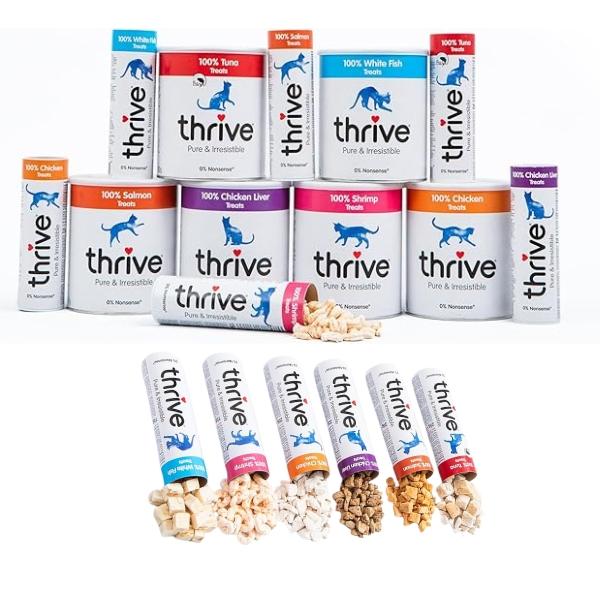 Thrive Pro Reward Dog Treats 4x60g Beef Liver Pack High Protein Natural Training Treats Healthy Dog Snacks Grain Free Hypoallergenic Pet Food Tasty Puppy Training Reward Treats for Dogs