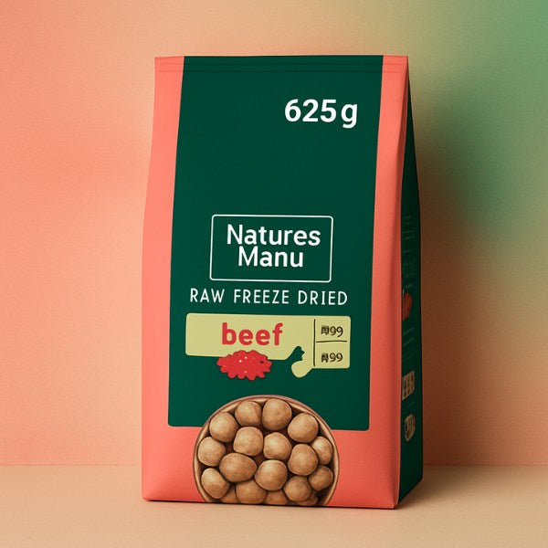 Natures Menu Freeze Dried Complete & Balanced Nuggets - Beef - 625g