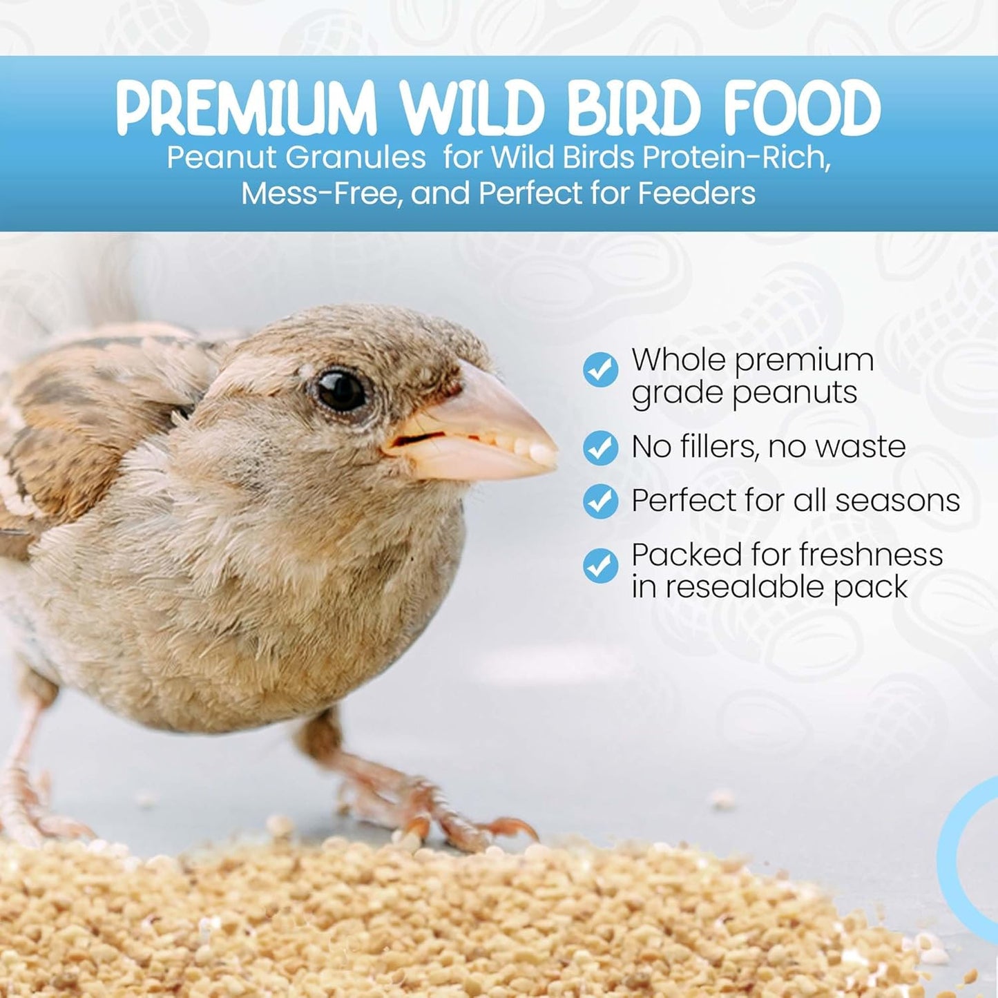 Direct Deals 123 High-Energy Peanut Granules for Wild Birds