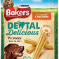 Bakers Dental Delicious with Chicken Medium Dog Treats 7 per pack Case of 6