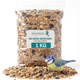 1KG BAG Direct Deals 123 High-Energy No Mess Mix Seeds for Wild Birds