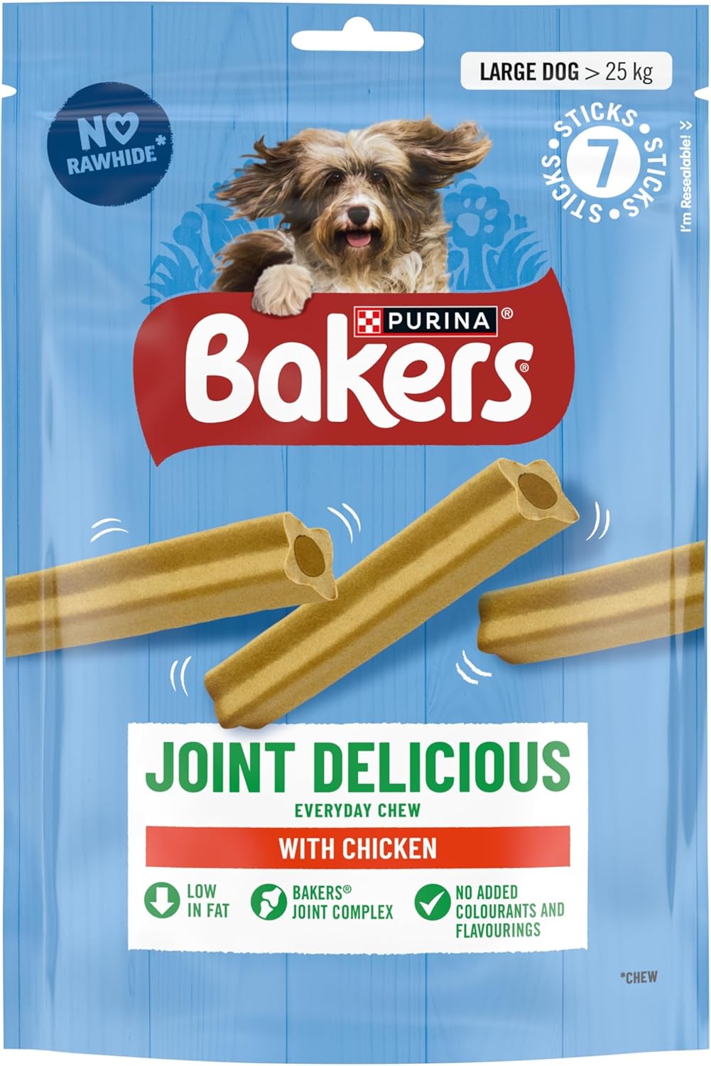 BAKERS Joint Delicious Large Chicken Dog Chews 240g (Pack of 6)