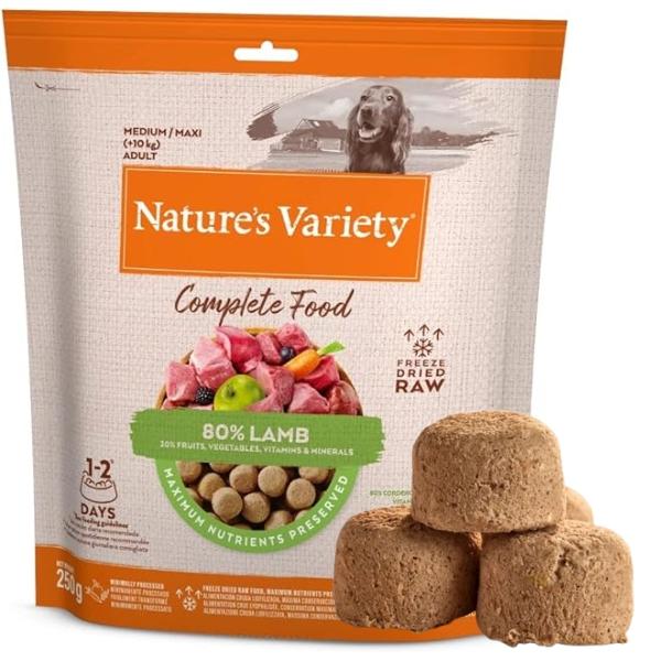 Nature's Variety Complete Freezed Dried Food Lamb for Dogs - 250 g