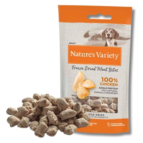 Natures Menu NATURE'S VARIETY FREEZE DRIED MEAT BITES CHICKEN (12 x 20g)