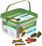 WHIMZEES Variety Box Dental S, 56 Pieces – Mixed Shapes, Size S, Dog Chews for Small Breeds, Natural and Grain Free