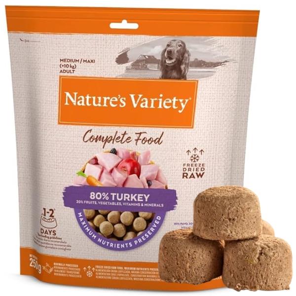 Nature's Variety Complete Freezed Dried Food Turkey for Dogs -250 g