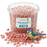 1L TUB Direct Deals 123 High-Energy Berry Mix Suets for Wild Birds