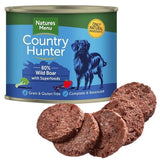 Natures Menu Country Hunter 6×600g Wild Boar with Superfoods Tins – Grain Free, Gluten Free Complete & Balanced Natural Dog Food – Novel Protein, Hypoallergenic, High Protein, Healthy Wet Dog Meal