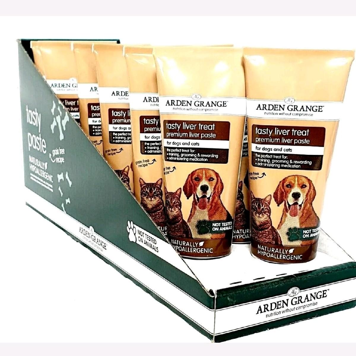 Arden Grange Tasty Liver Treats for Cats and Dogs, Brown, 75 g (Pack of 12)