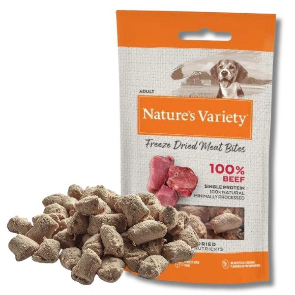 Natures Menu NATURE'S VARIETY FREEZE DRIED MEAT BITES BEEF (12 x 20g)