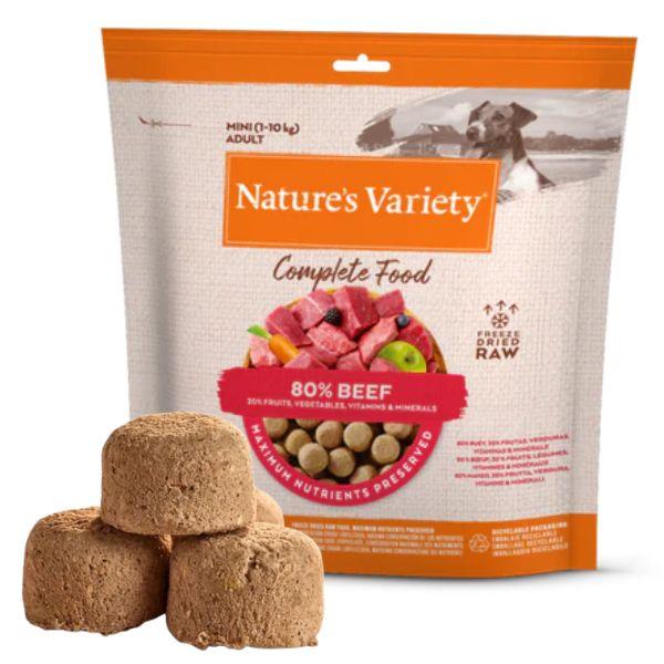 Nature's Variety Complete Freezed Dried Food Beef for Dogs Mini and Small 120g No Allergies Premium Nutrition