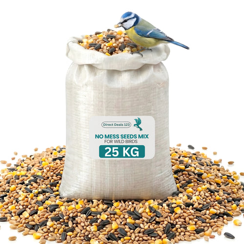 25KG BAG Direct Deals 123 High-Energy No Mess Mix Seeds for Wild Birds