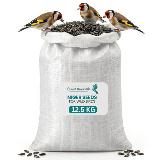 12.5KG BAG Direct Deals 123 High-Energy Niger Seeds for Wild Birds