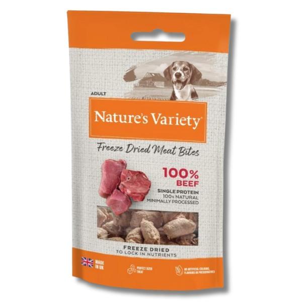 Natures Menu NATURE'S VARIETY FREEZE DRIED MEAT BITES BEEF (12 x 20g)