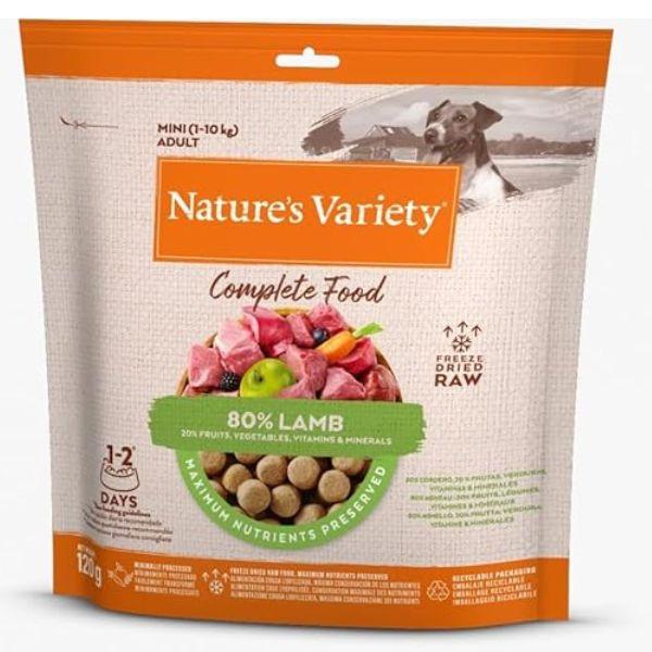 Nature's Variety Complete Freezed Dried Food Lamb for Dogs (120g) Freeze-Dried Raw 80% Lamb