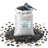 10KG BAG Direct Deals 123 High-Energy Black Sunflower Seeds for Wild Birds