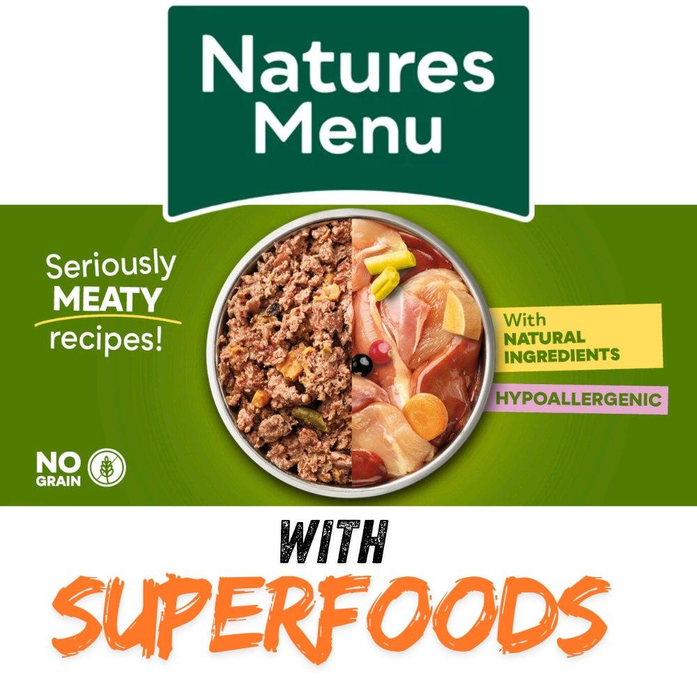 Natures Menu Country Hunter Superfood Selection Pouches for Dogs 12 X 150g Variety MultiPack