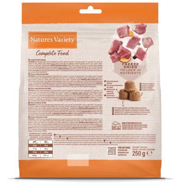 Nature's Variety Complete Freezed Dried Food Beef for Dogs Mini and Small 120g No Allergies Premium Nutrition