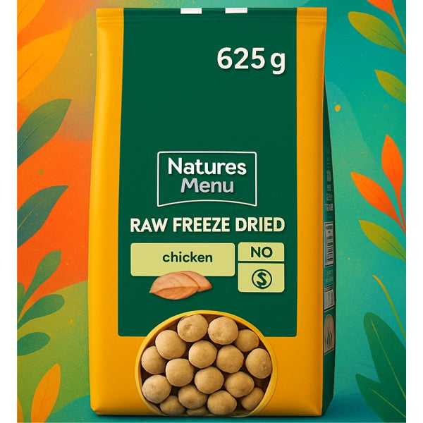 Natures Menu Freeze Dried Complete & Balanced Nuggets - Chicken - 625g