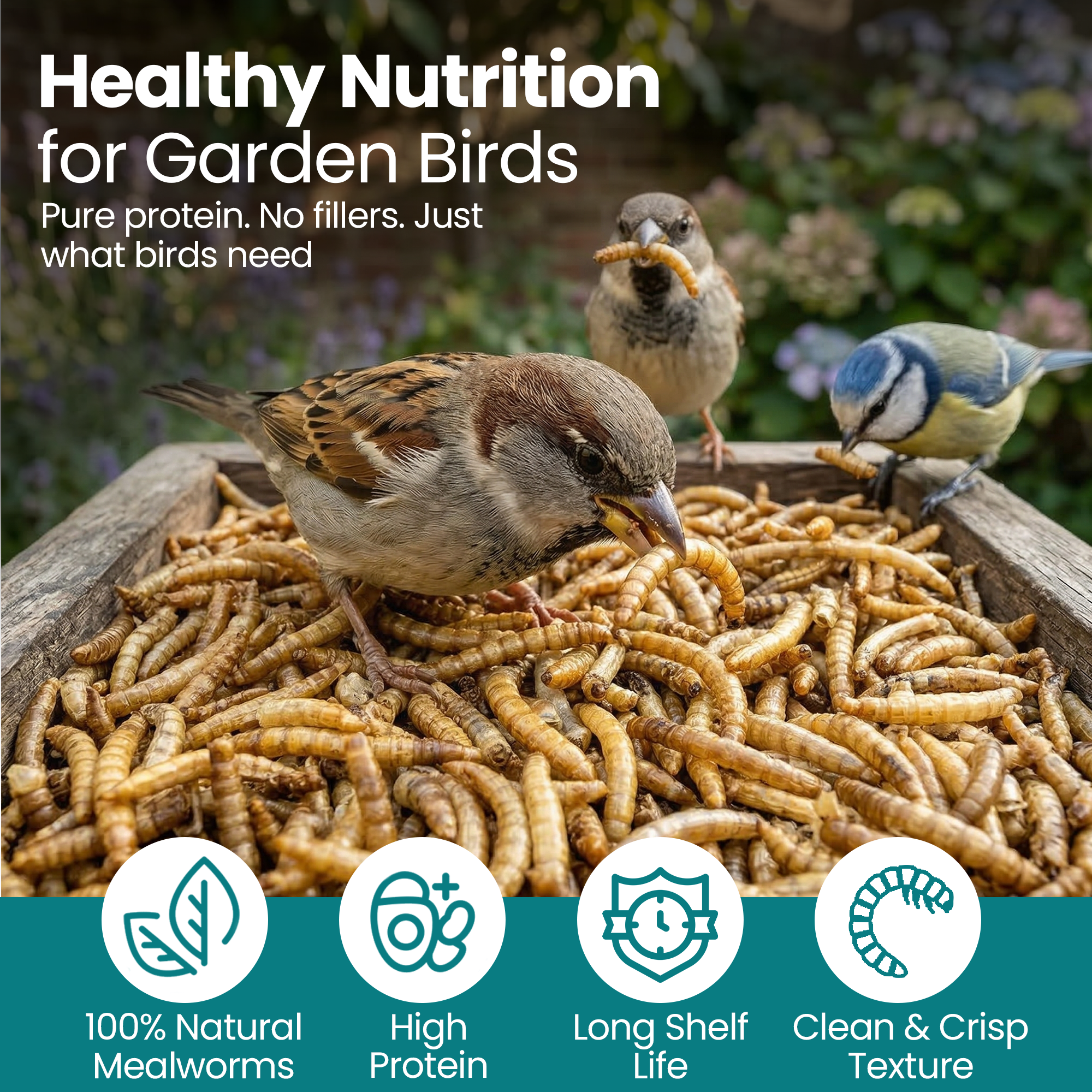 Direct Deals 123 High-Energy Meal Worms for Wild Birds