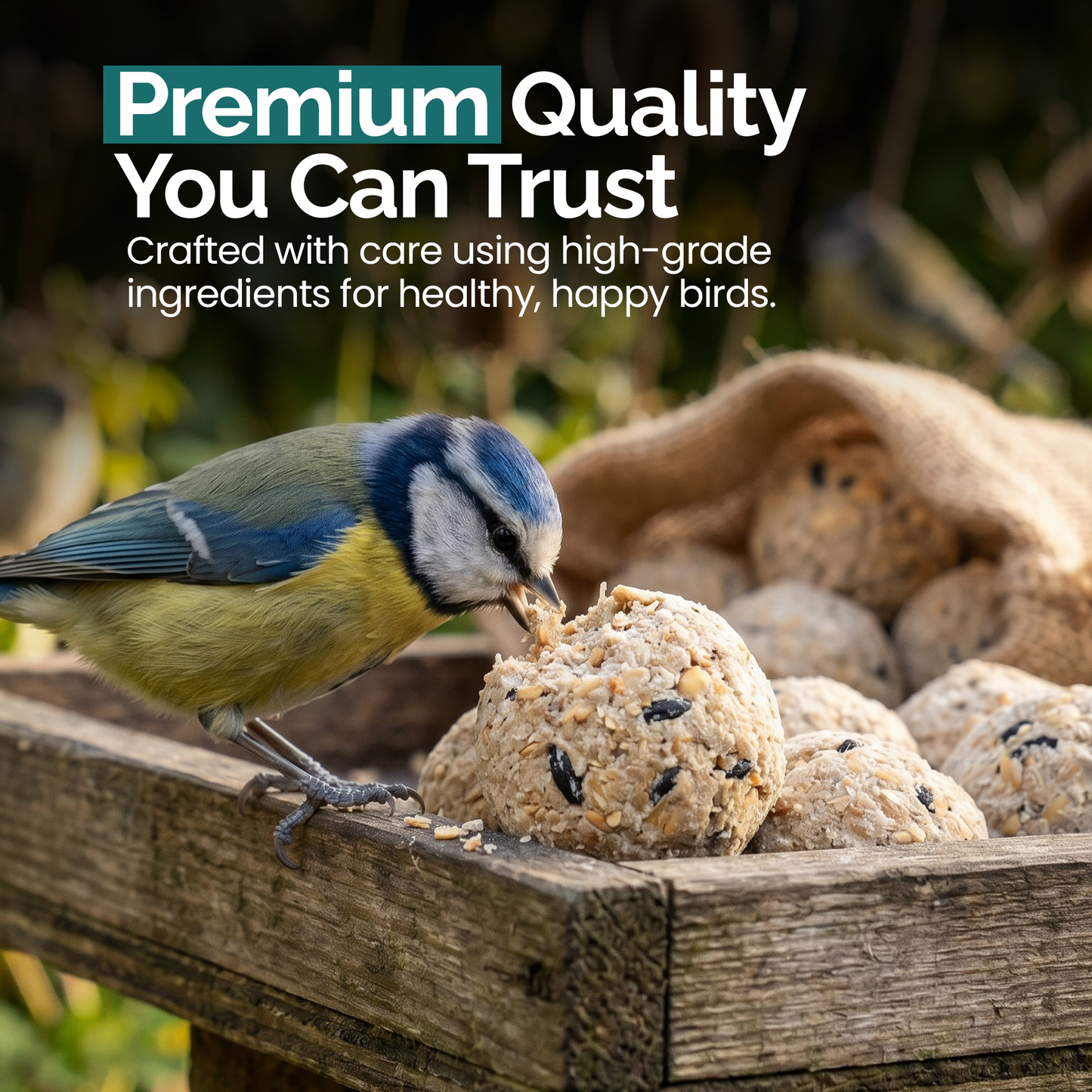 1KG Fat Balls for Wild Birds Food