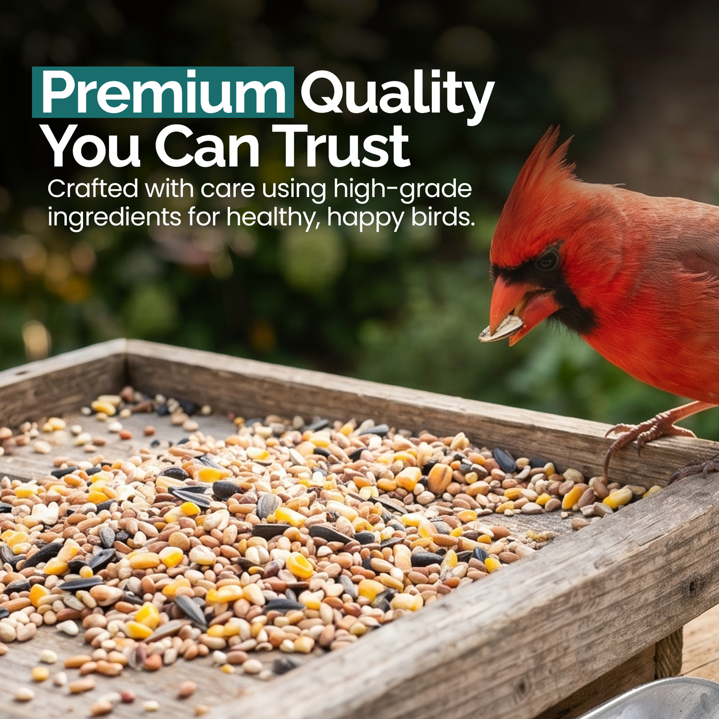 1KG BAG Direct Deals 123 High-Energy No Mess Mix Seeds for Wild Birds