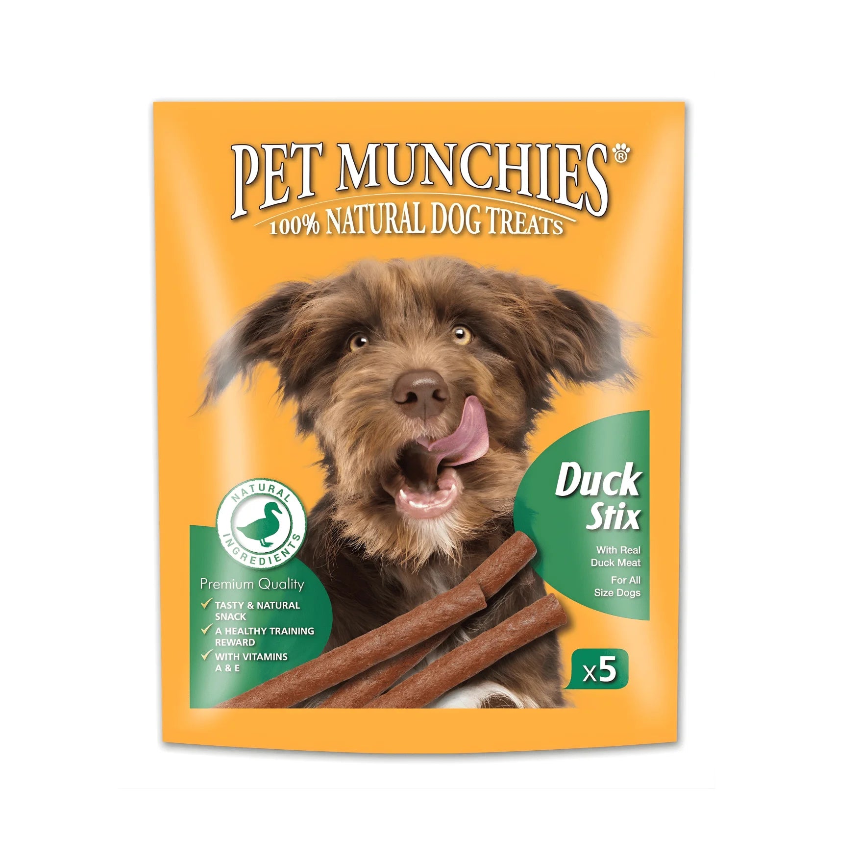 Pet Munchies Dog Stix – Duck 50g