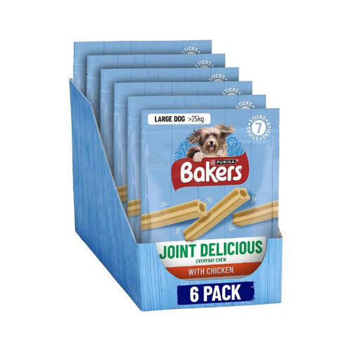 BAKERS Joint Delicious Large Chicken Dog Chews 240g (Pack of 6)