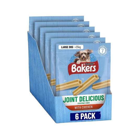 BAKERS Joint Delicious Large Chicken Dog Chews 240g (Pack of 6)