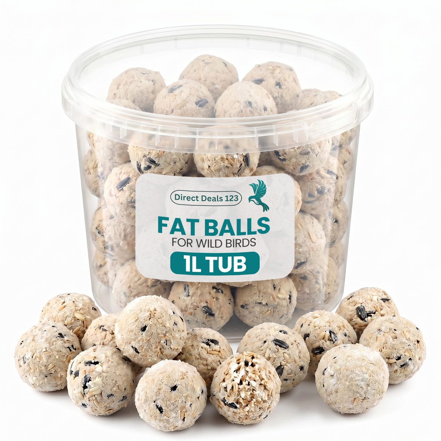 1L Tub Fat Balls for Wild Birds Food