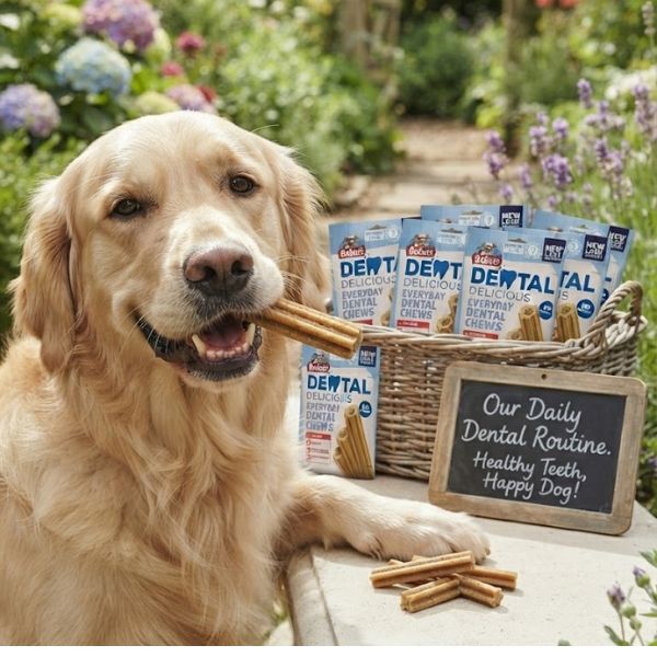 Bakers Dental Delicious Medium Dog Treats Chiclen 7 per pack (PACK OF 6)