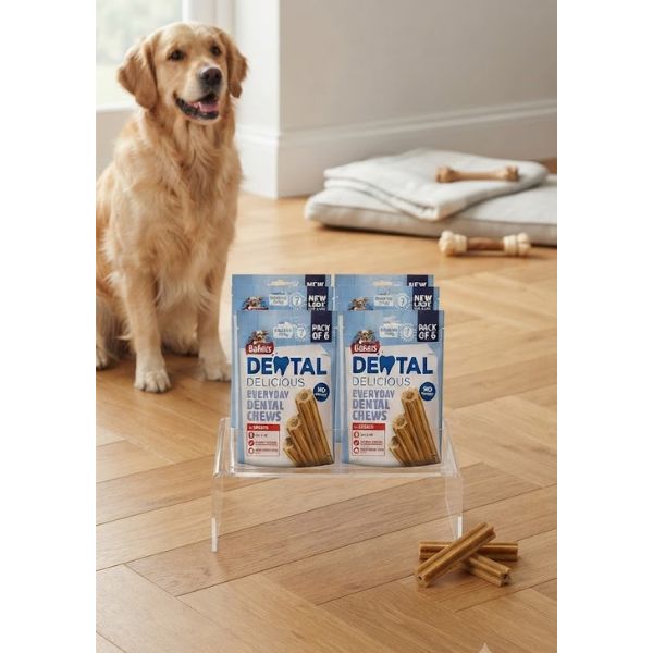 Bakers Dental Delicious Medium Dog Treats Chiclen 7 per pack (PACK OF 6)